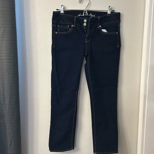 Dark wash strait leg American Eagle Jeans